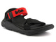 Dámské sportovní sandály na suchý zip - Lee Cooper LCW-22-34-0954, červeno-černé