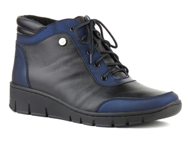 Dámské sportovní boty HELIOS Komfort 531 černé s tmavě modrou