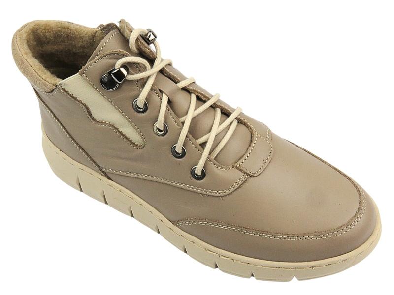 Dámské kotníkové boty z přírodní kůže - HELIOS Komfort 526, černá 2