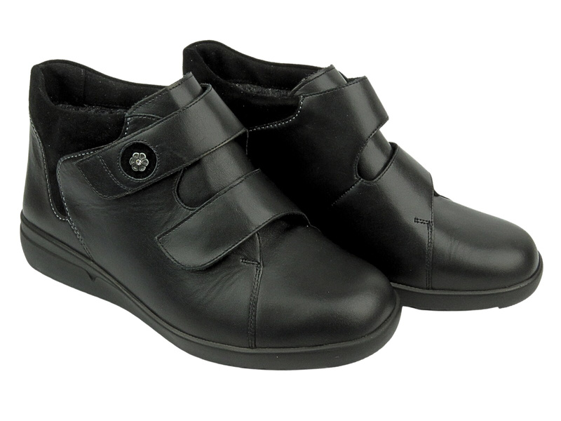 Dámské kotníkové boty vysokého střihu (H) - AXEL 4379, šedé