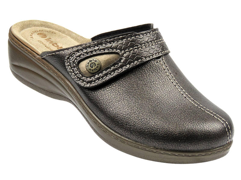 Pohodlné dámské pantofle INBLU LY-80, šedé