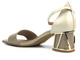 Dámské sandály s výrazným podpatkem - UNCOME 38558, béžová barva