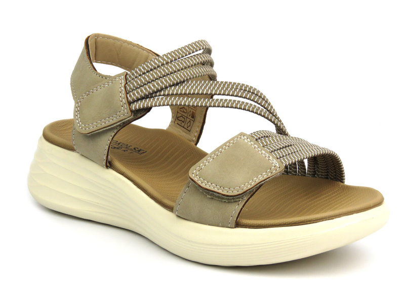 Dámské gladiátorské sandály - Sokolski KEN L24-622, béžové