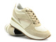 Dámské tenisky z přírodní kůže - GEOX Respira D368LA, béžová barva