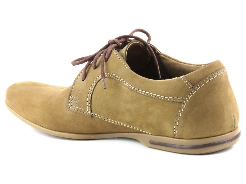 Kožená pánská obuv polské značky Riko 603, béžová