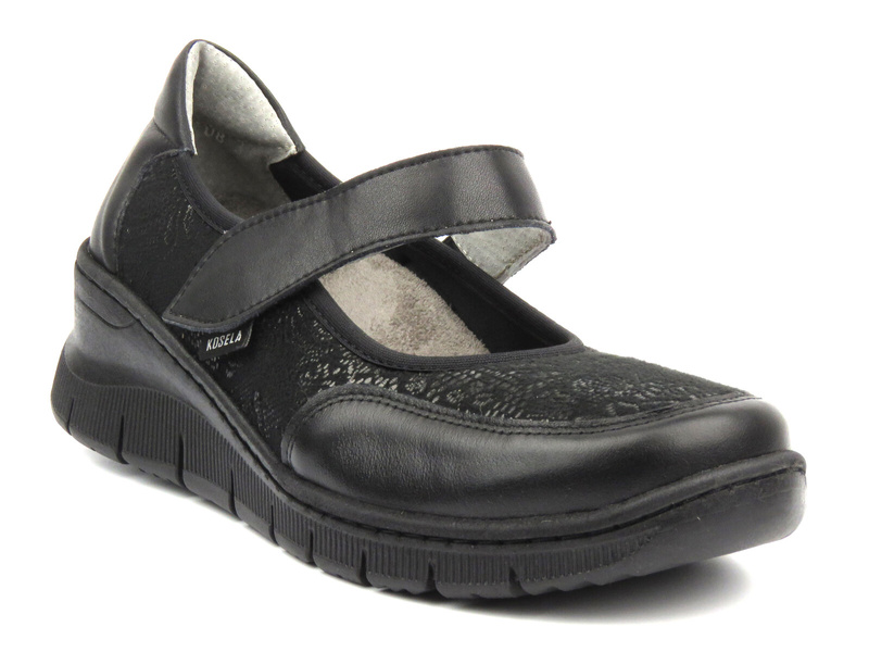 Pohodlné, měkké dámské boty se strečem - AXEL 1437, černá