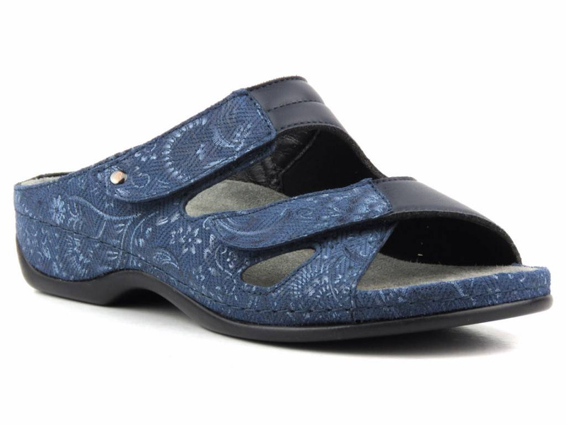 Pohodlné dámské zdravotní žabky - BERKEMANN Janna 01027-324, tmavě modrá
