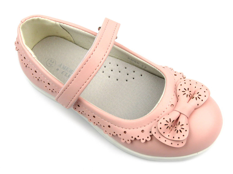 Dětské balerínky se zapínáním - AMERICAN XD 73/23, bílé