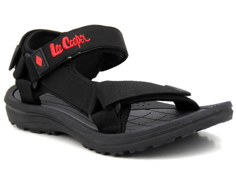 Sportovní pánské sandály na suchý zip - Lee Cooper 22-34-0945M, černé