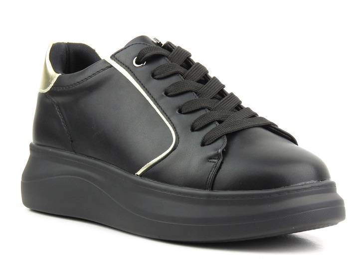 Černé dámské tenisky na platformě - INBLU IN001294