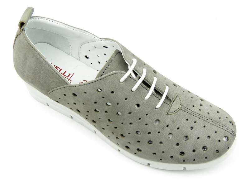 Dámské prolamované kožené boty - VANELLI 181 ANNE 15, béžová