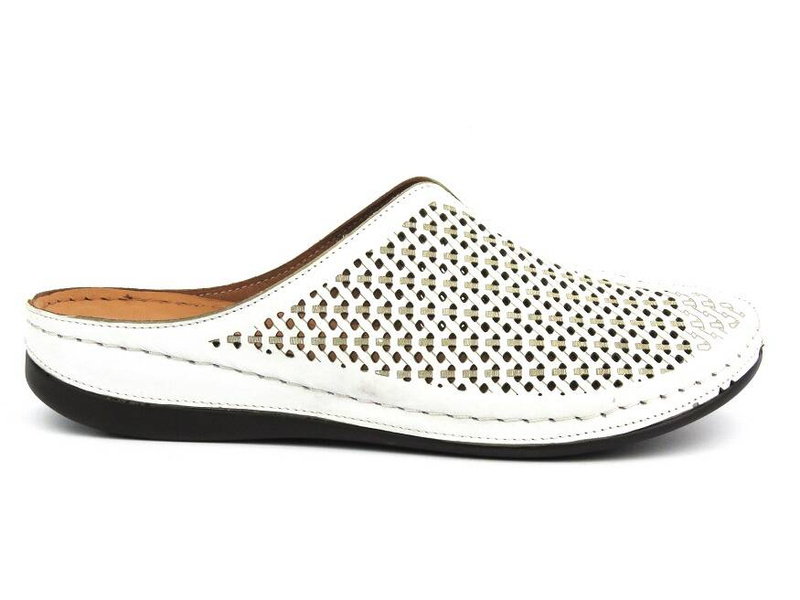 Dámské žabky na platformě - Comfortabel 700537-03, bílá