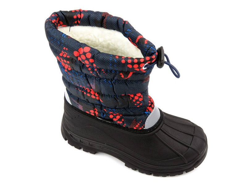 Sněhule, teplé dětské zimní boty - WOJTYŁKO 21041, tmavě modrá
