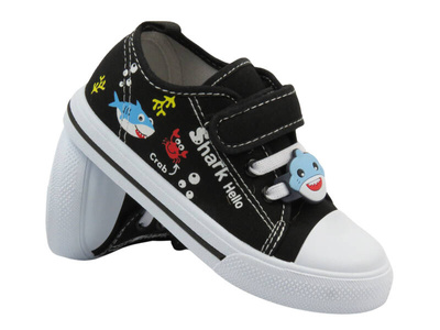 Dětské tenisky - American Club TEN 124/24, černé