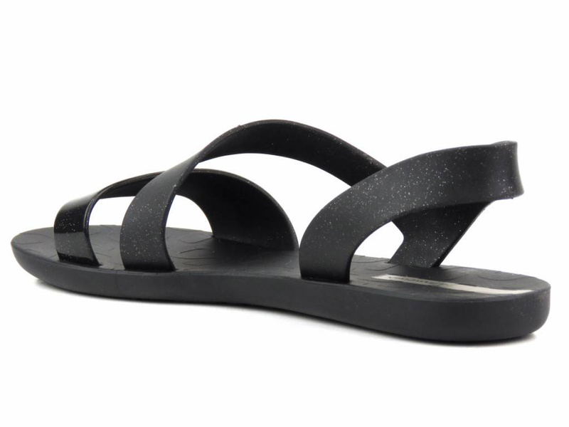 Sportovní voděodolné dámské sandály - IPANEMA 82429, černé se třpytkami