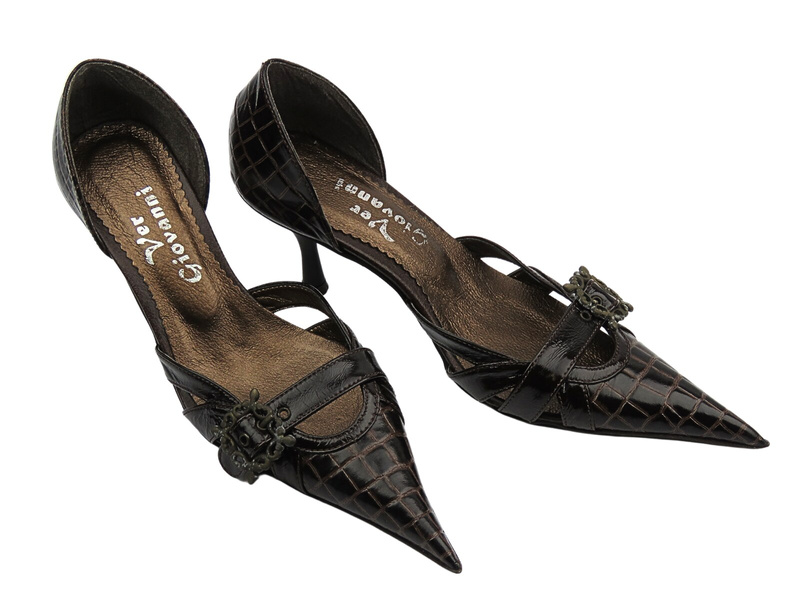 Lodičky na podpatku hnědé Ver Giovanni 541/13/M