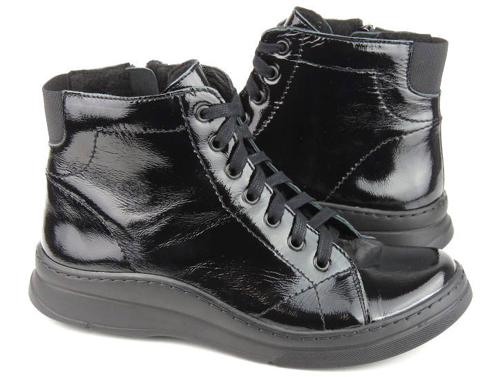 Dámské kozačky zateplené filcem - HELIOS Komfort 517, černé