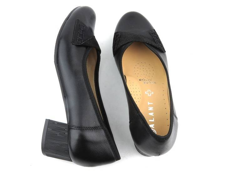 Kožené lodičky na vysokém podpatku - GALANT W23-39, černé