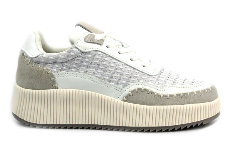 Dámská sportovní obuv na platformě - BRIVIDO SHOES TW0815-09, šedá