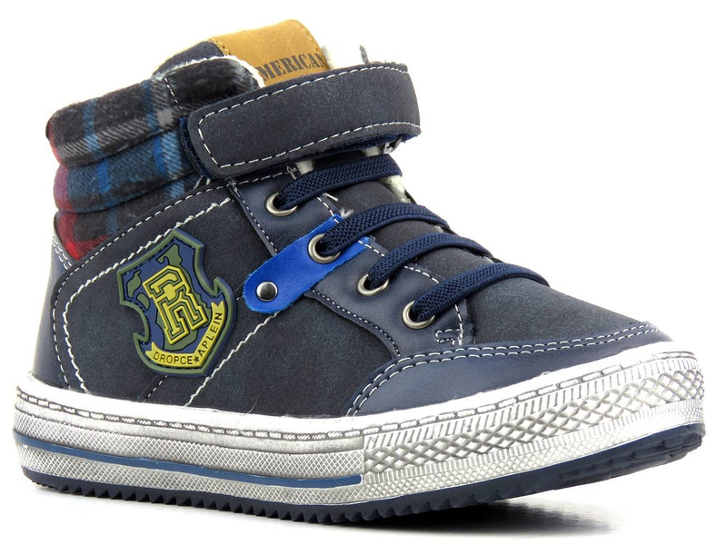 Teplé dětské boty AMERICAN CLUB GC 25/21, tmavě modrá