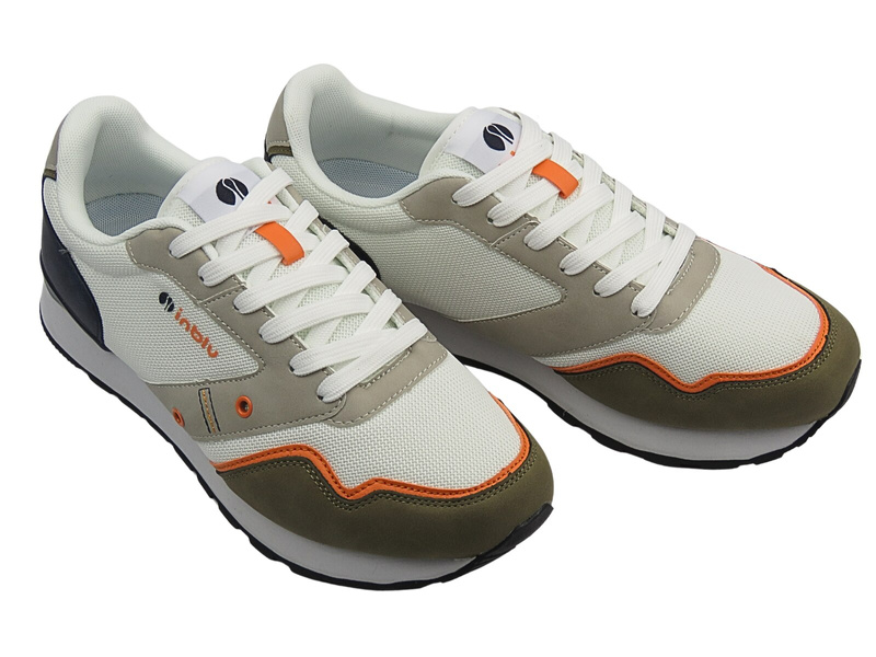 Bílé pánské sportovní šněrovací boty Inblu IU-26