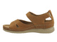 Kožené dámské sandály hnědé HELIOS Komfort 139