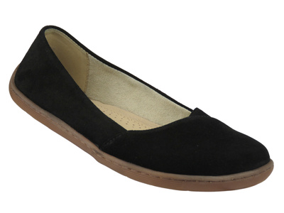 Dámské kožené barefoot baleríny Nika Komfort 1451, černé