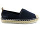 Dámské espadrilky s copánkovou podrážkou - BIG STAR HH274500, tmavě modrá