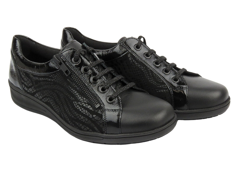 Pohodlné, kožené dámské boty - Berkemann Susanna 05351-940, černé