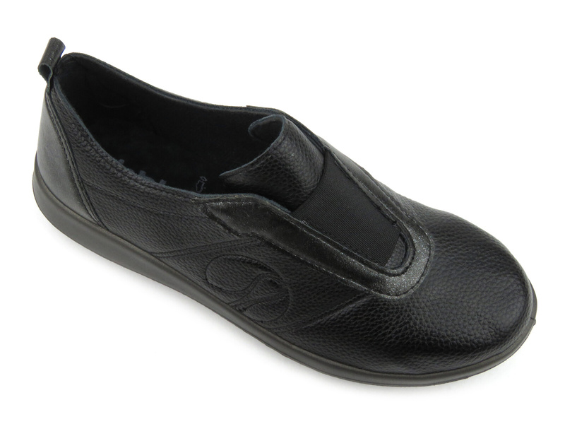 Pohodlná dámská obuv s gumičkou - Inblu WG-38, černá
