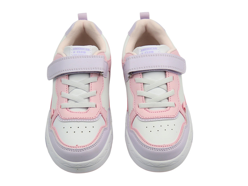 Dětské sportovní boty American Club ES 177, bílo-růžové