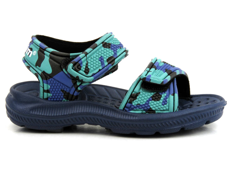 Dětské pěnové sandály na suchý zip - AXIM 2233, zelené