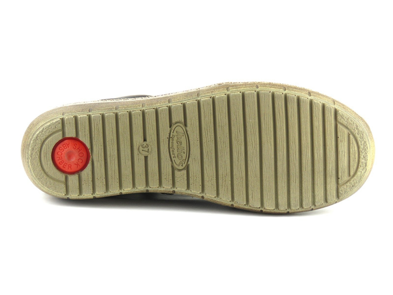 Dámské kotníkové boty z přírodní kůže - HELIOS Komfort 518-2, tmavě hnědá