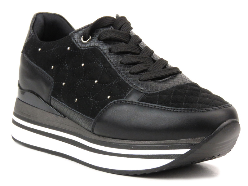 Dámské tenisky na platformě - INBLU IN-1316, černé