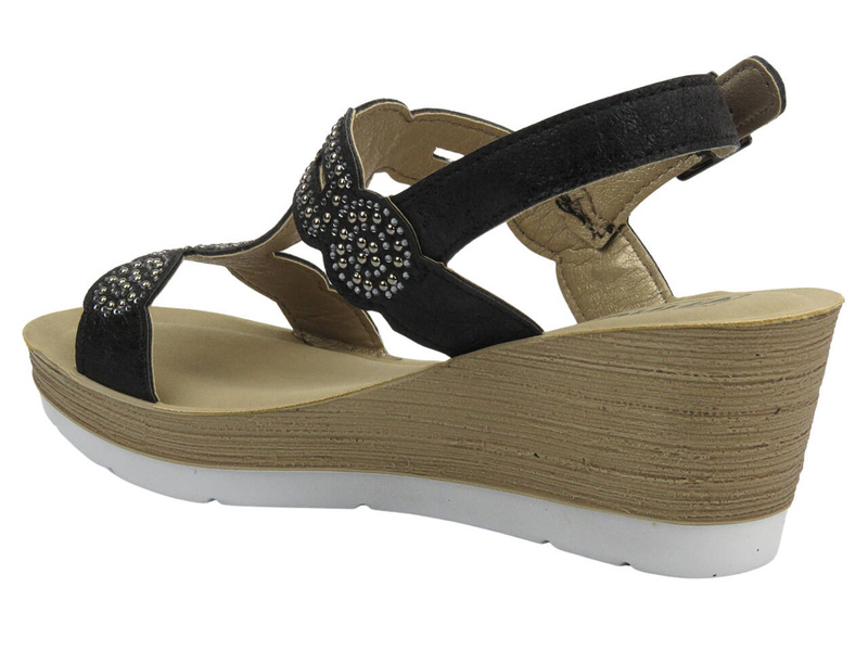 Dámské sandály s koženou stélkou - INBLU GL-61, bílé