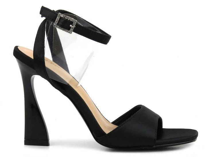 Elegantní dámské sandály na vysokém podpatku - Potocki 23-21027, černé