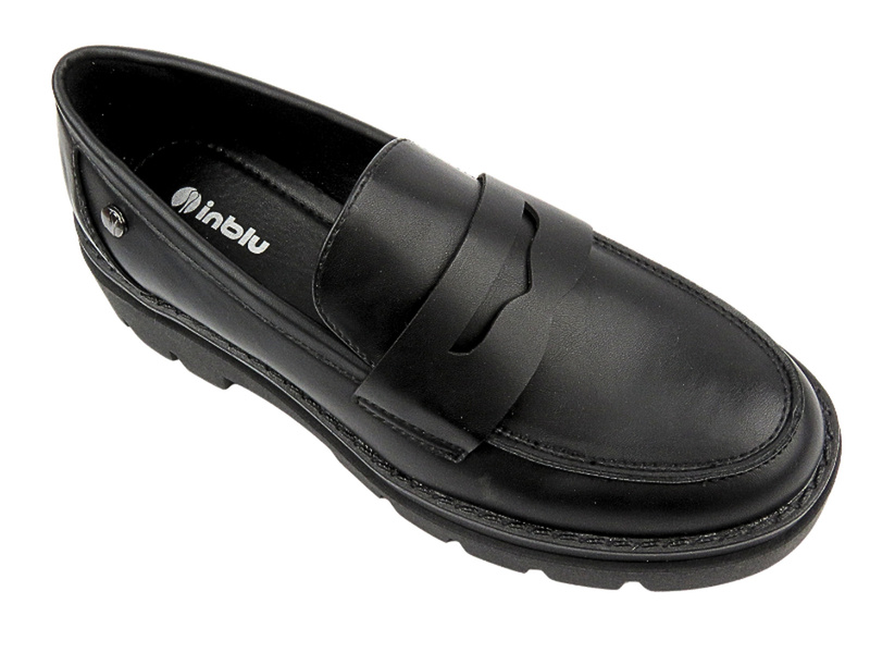Dámské mokasíny - Inblu IC-27 Black - nazouvací