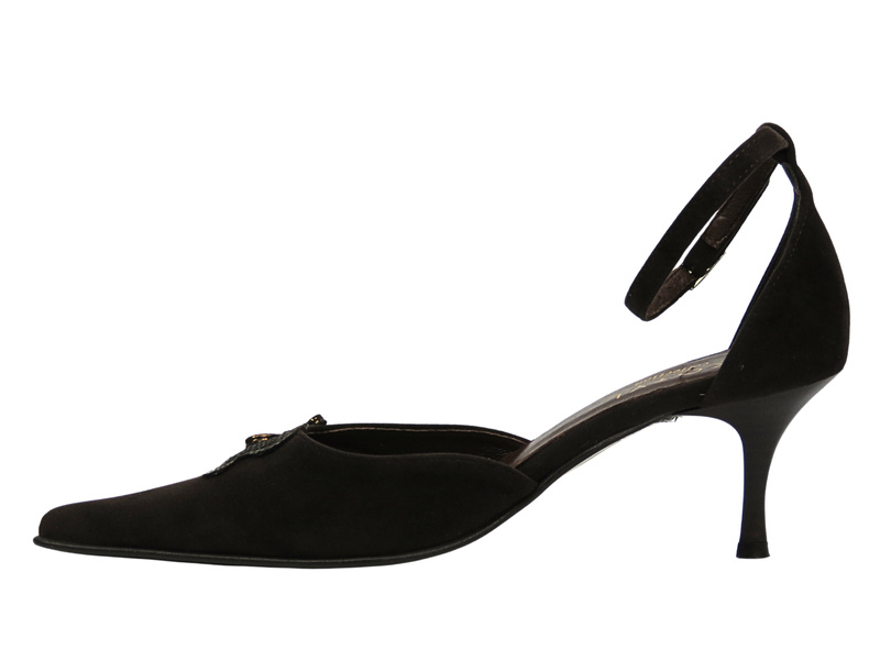 Hnědé lodičky na podpatku – KOTYL 271