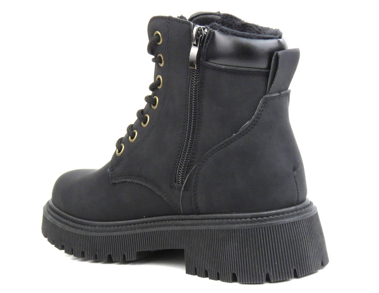 Dámské teplé turistické boty - NOVINKY 22BT35-5217, černé