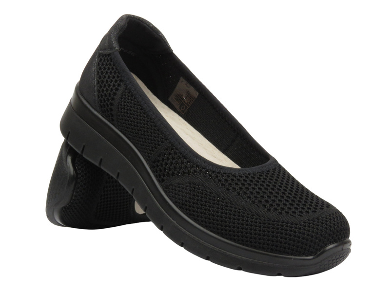 Polobotky, dámské espadrilky – News 24TX02-7656, černé