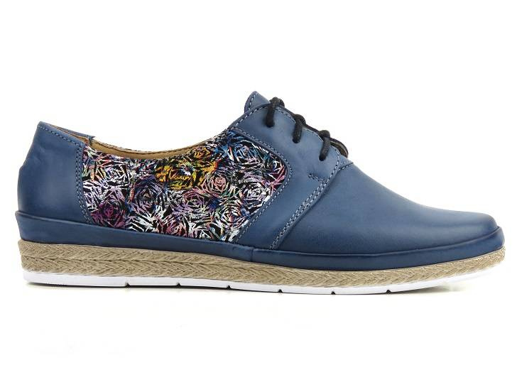 Dámské boty na jaro a léto - Helios Komfort 397, tmavě modrá