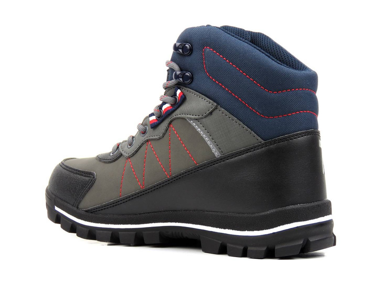 Dámské trekové boty se silnou podrážkou - TOMMY HILFIGER T3B5-32095-0279X791, černá a šedá