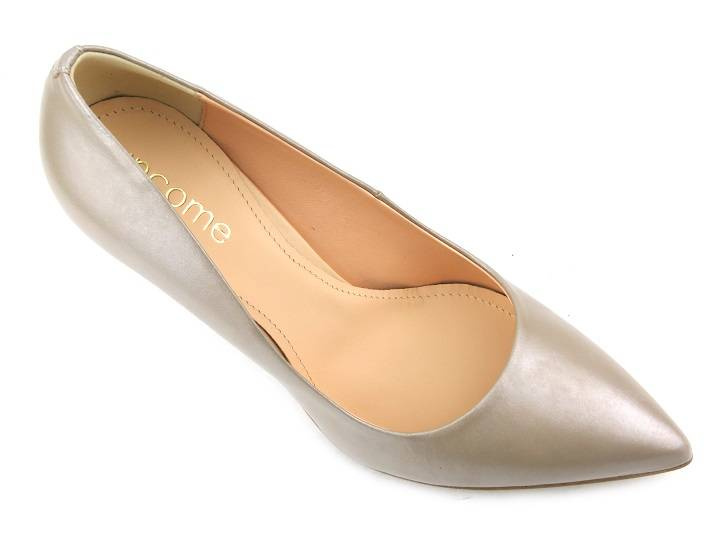 Elegantní vysoké podpatky se špičatou špičkou - UNCOME 30001, béžová