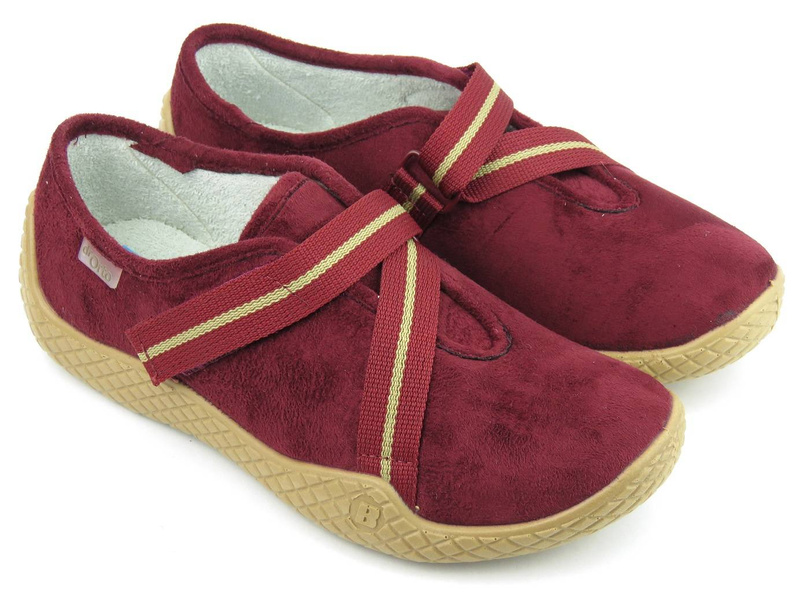Uzavřené pantofle, dámská preventivní a zdravotní obuv - Befado dr Orto 434D016, vínová