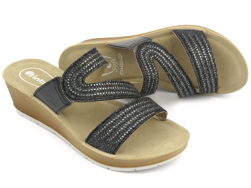 INBLU RN-18 dámské žabky, černé