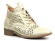 Prolamované kotníkové boty na plochém podpatku - Potocki 24-12091, zlaté