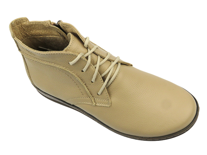 Pohodlné boty, dámské boty z měkké kůže - HELIOS Comfort 612-2 Ecru 3