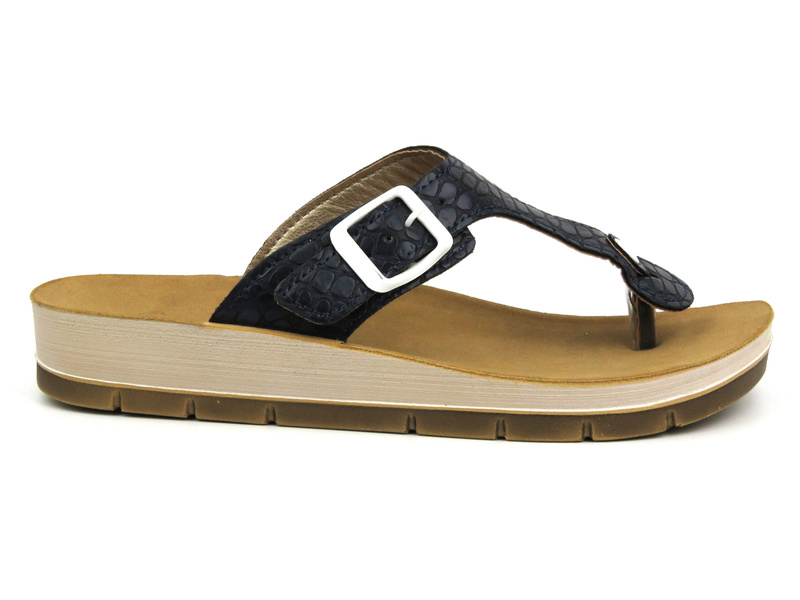 Dámské žabky z ekologické kůže - INBLU 6, zlaté