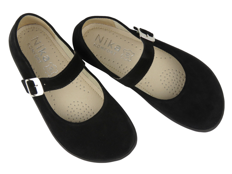 Dámské barefoot baleríny Nika Komfort 1445, černé