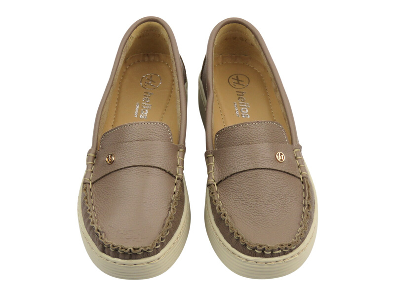 Dámské nazouvací polobotky khaki Helios Komfort 440